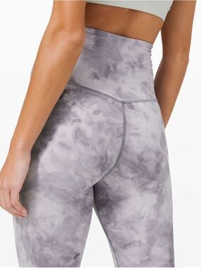 Lululemon Align 21” Cross Waist Nulu Diamond Dye Leggings - Stargaze Pitch Grey
